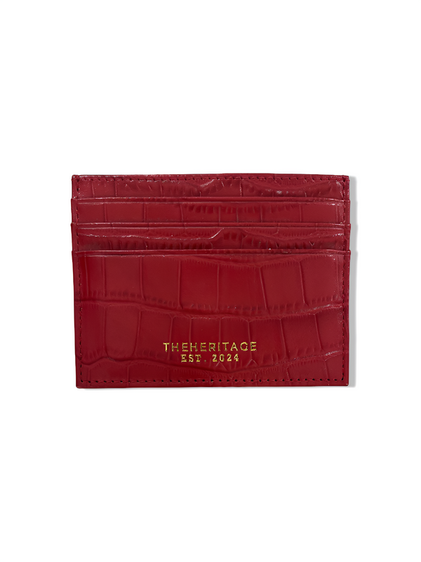 Crocodile leather wallet