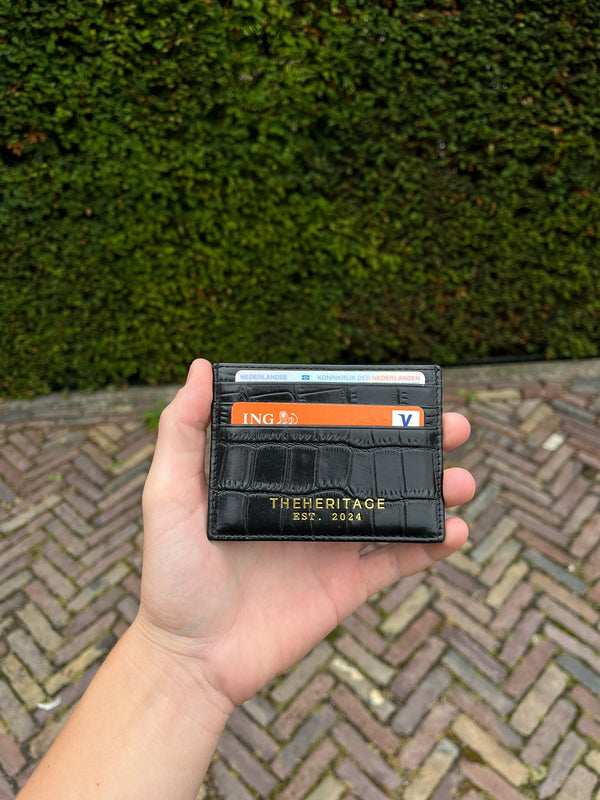 Crocodile leather wallet