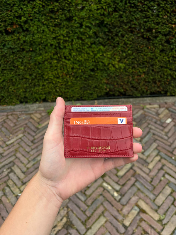 Crocodile leather wallet