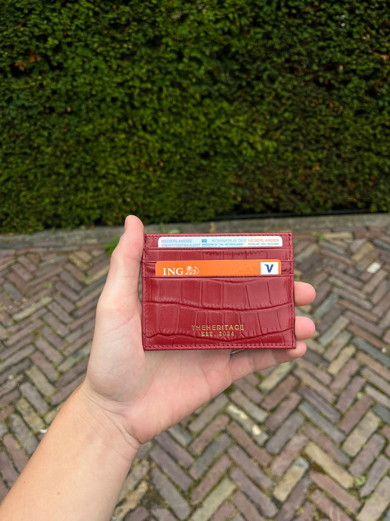 Crocodile leather wallet
