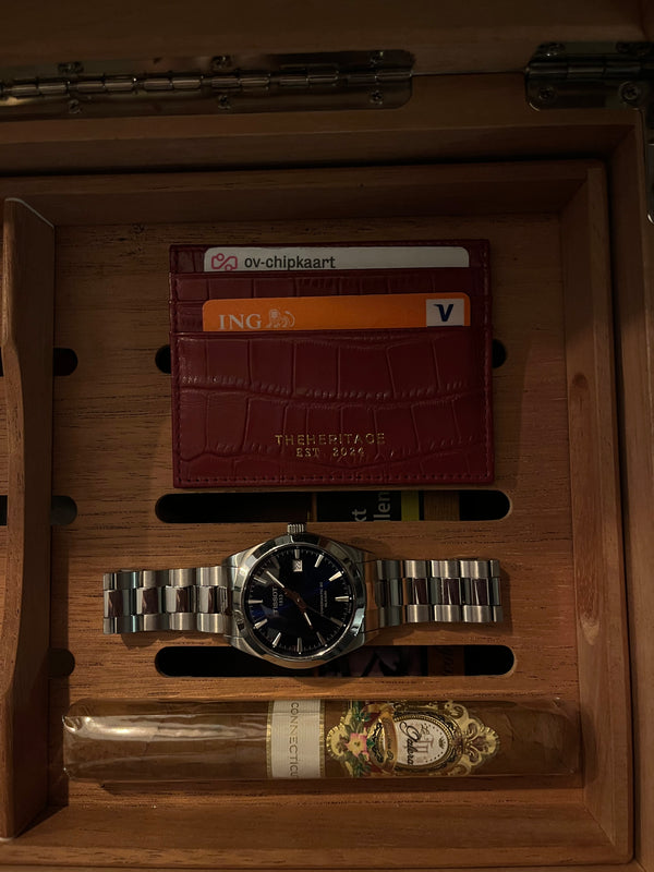 Crocodile leather wallet